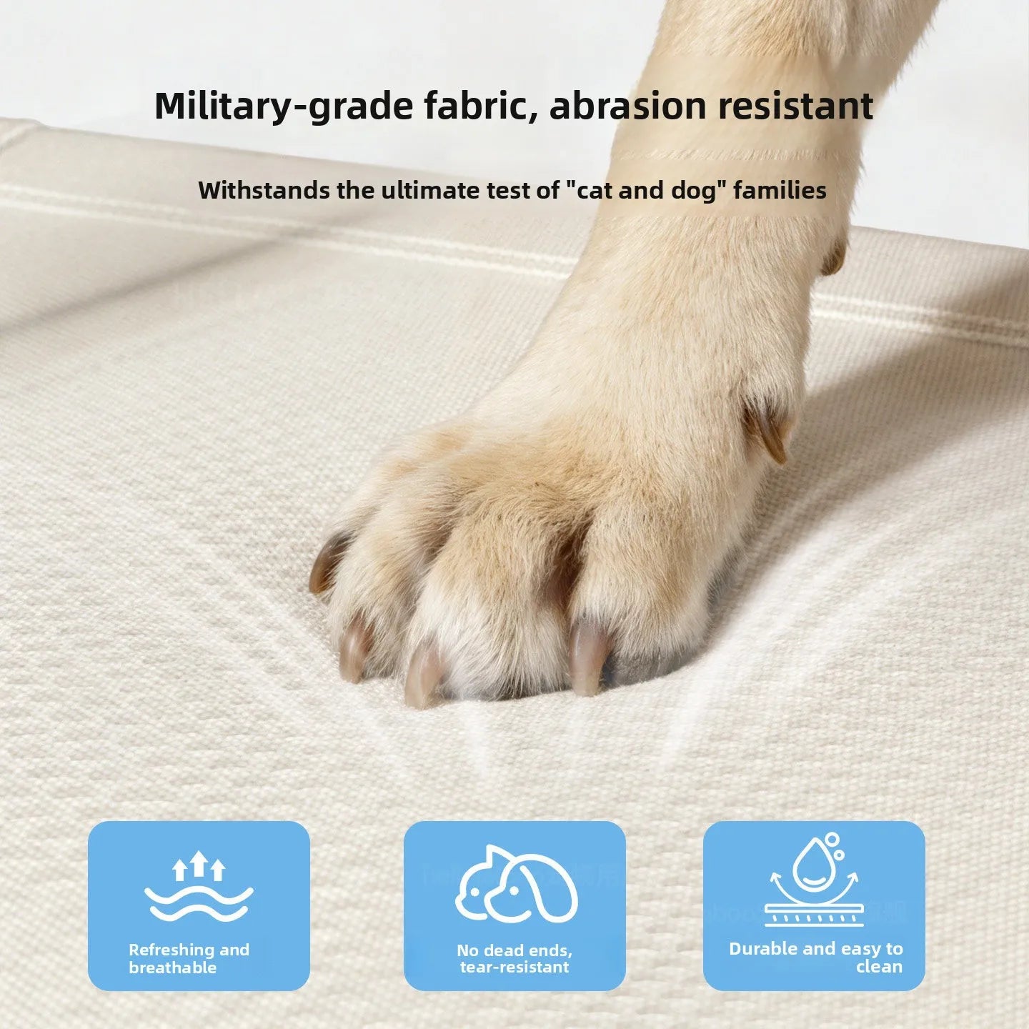 Foldable Dog Bed Raised Moisture-Proof Summer Pet Sofa Washable