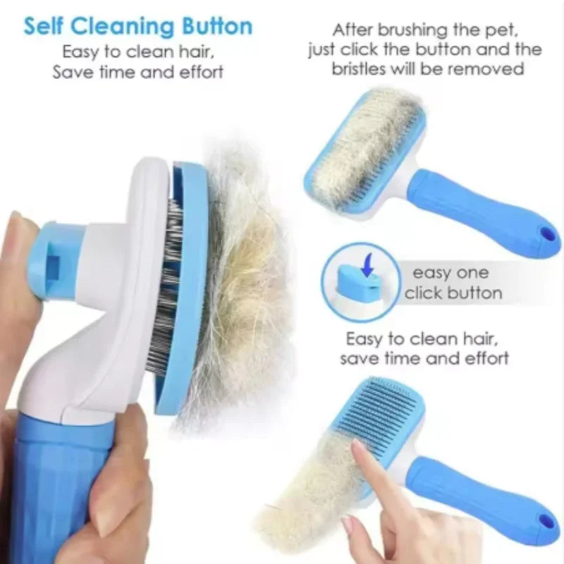 Long Hair Grooming Comb Pet Hair Remover Brush Dogs Cats