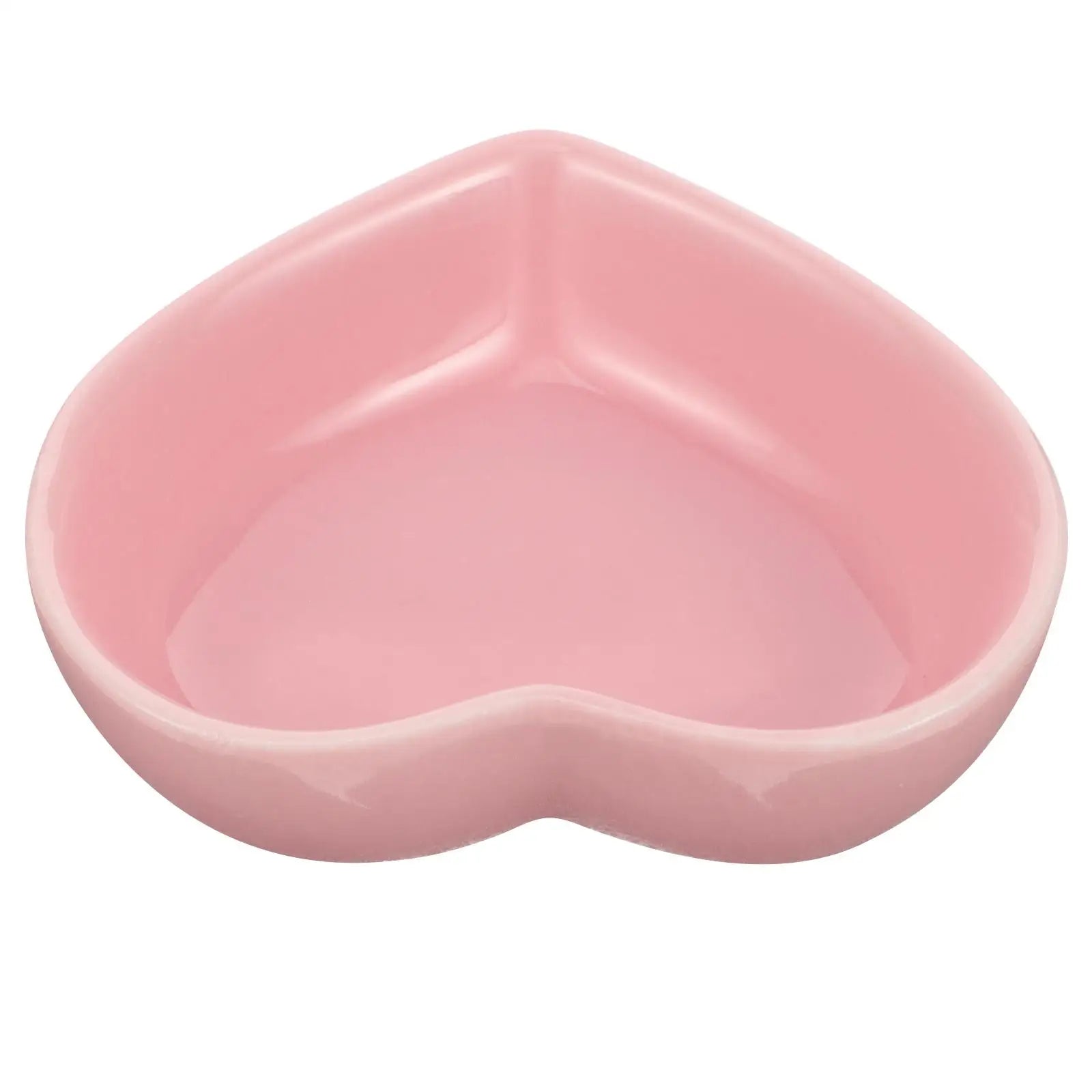 Heart Shape Ceramic Pet Bowl for Hamsters Guinea Pigs Squirrels