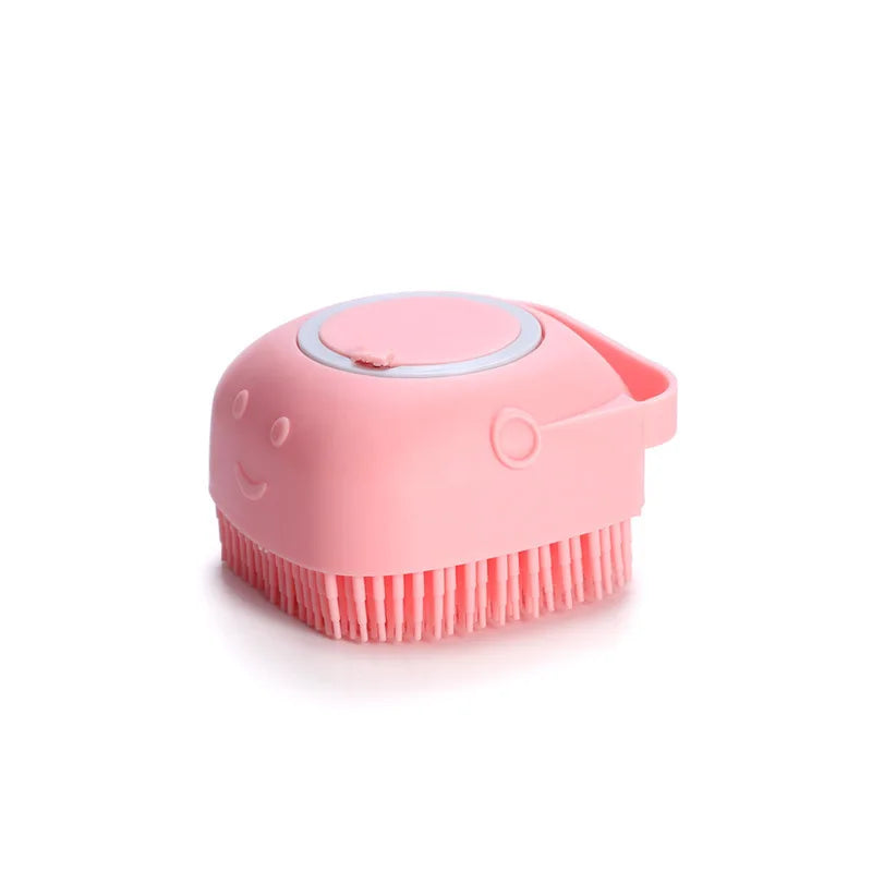 Pet Bathing Brush Soft Silicone Massager Shower Gel Comb Dog Cat Grooming