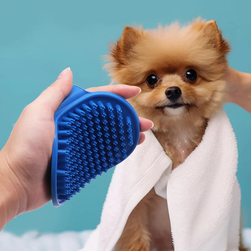 Rubber Massage Bath Brush with Adjustable Ring Handle