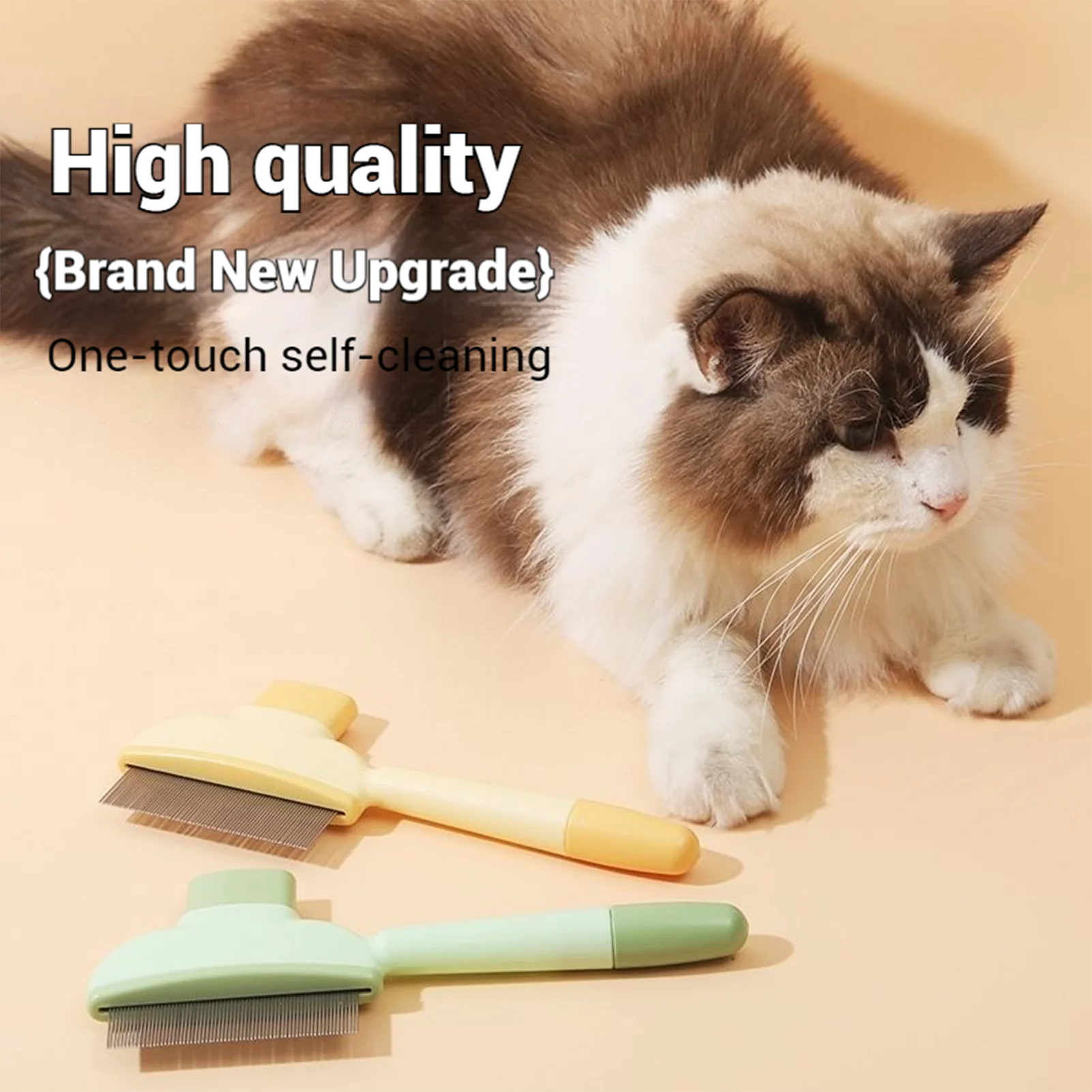Pet Hair Comb Grooming Brush for Hair Removal Bathing