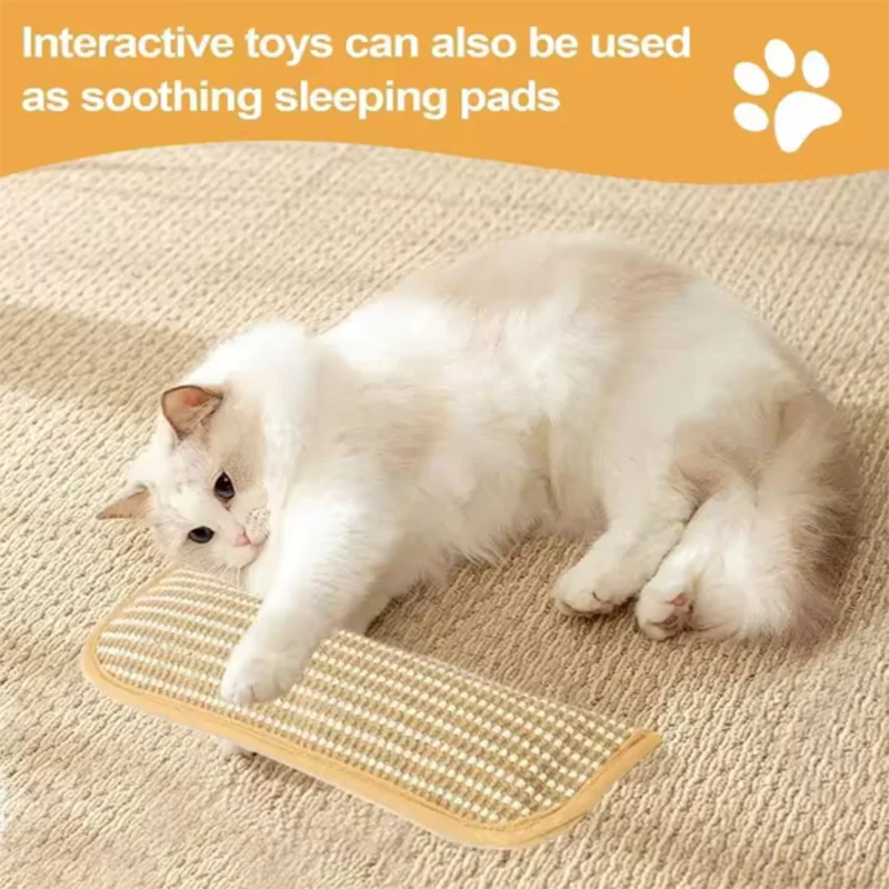 Interactive Cat Scratcher Toy with Catnip Pillow - Kitten Claw Grinder