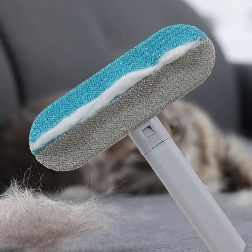 Long Handle Pet Hair Remover Brush Carpet Bed Cleaning Tool