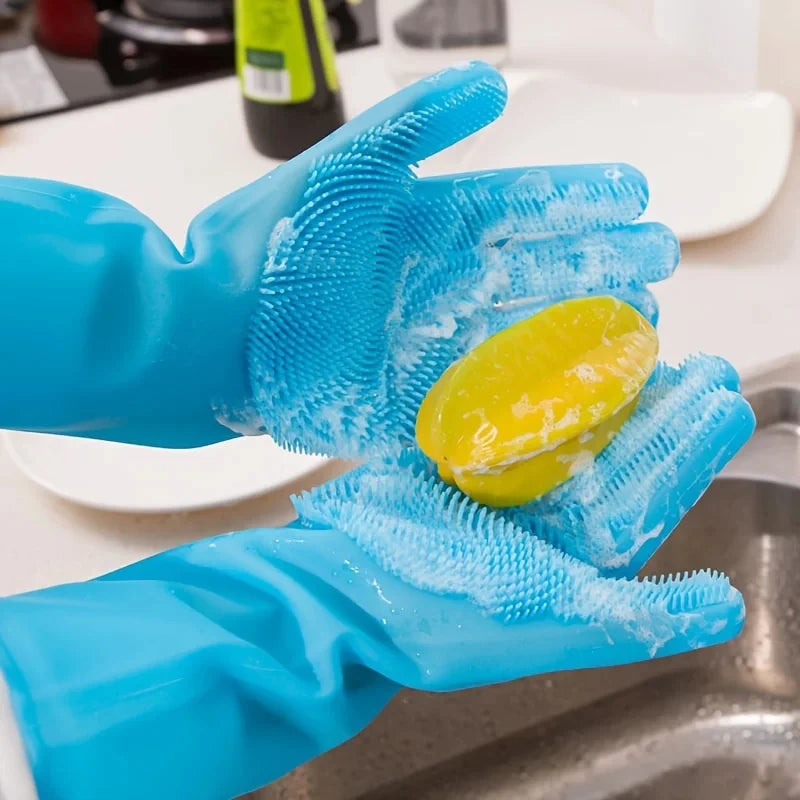 Pet Grooming Cleaning Glove Dog Cat Bathing Shampoo Scrubber
