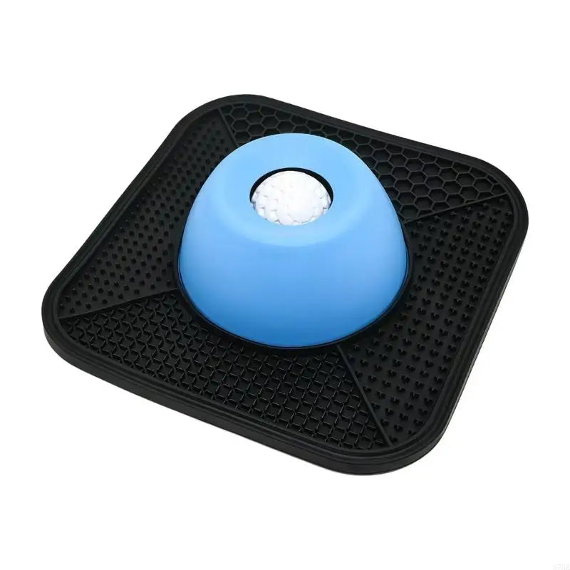 Interactive Slow Feeder Dog Bowl with Rotating Ball Toy