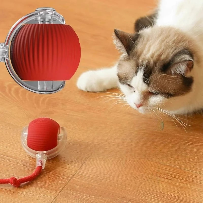 Teaser Rope Jumping Ball Self-Entertainment Toy for Pets