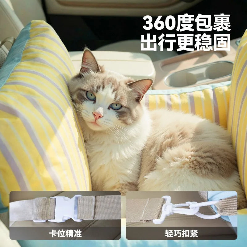 Car Pet Warm Nest Sleeping Carrier Small Dogs Cats Outdoor Travel