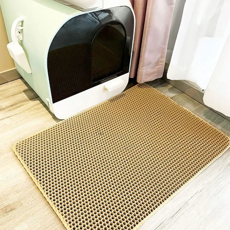 Cat Litter Mat Non-Slip Double Layer Waterproof Filter Mat