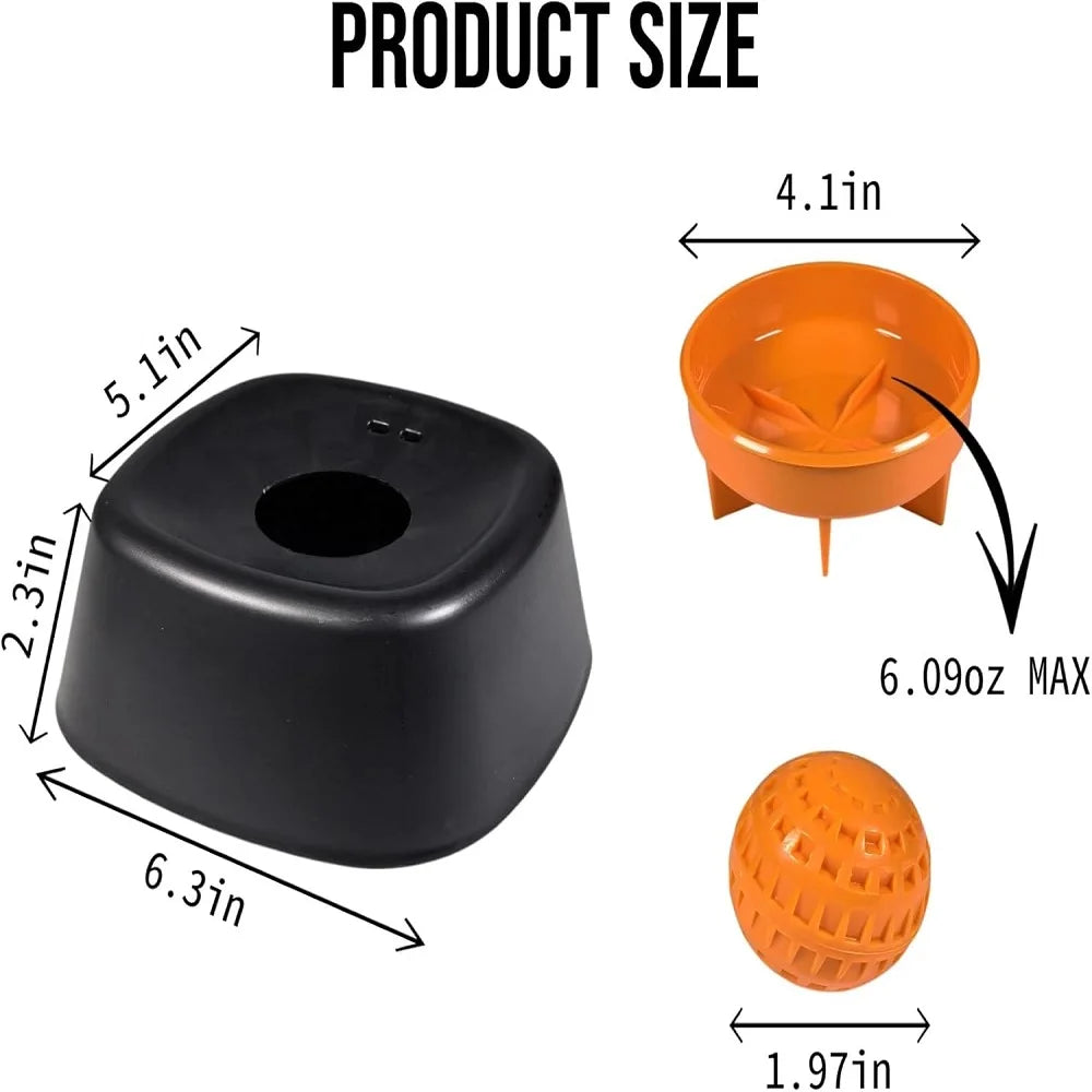 Interactive Lick Bowl Slow Feeder with Rolling Ball for Dogs