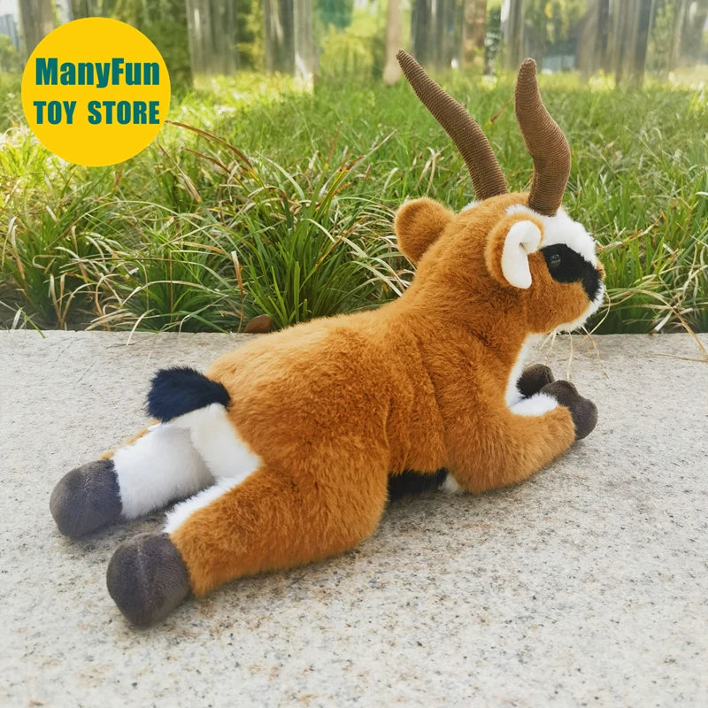 Lifelike Gazelle Plush Toy Soft Stuffed Antelope for Pets