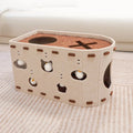 Foldable Tunnel Enclosed Cat Bed Cave Large