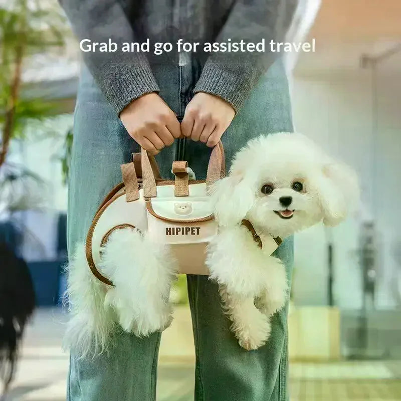 Portable Pet Outdoor Carrying Bag Dogs Cats Harness Shoulder Hiking Travel