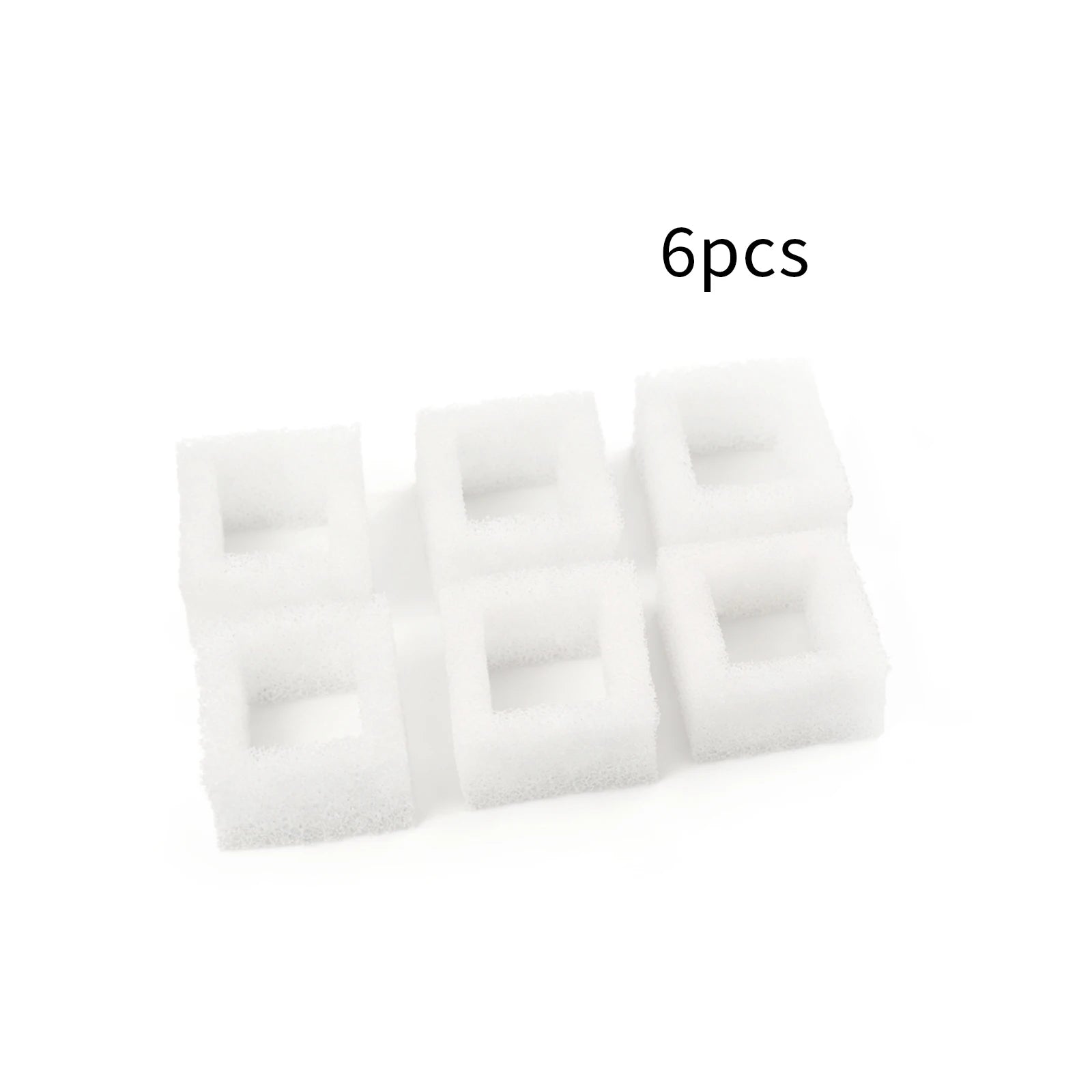 Filter foam blocks for cat water fountain, 6 pieces