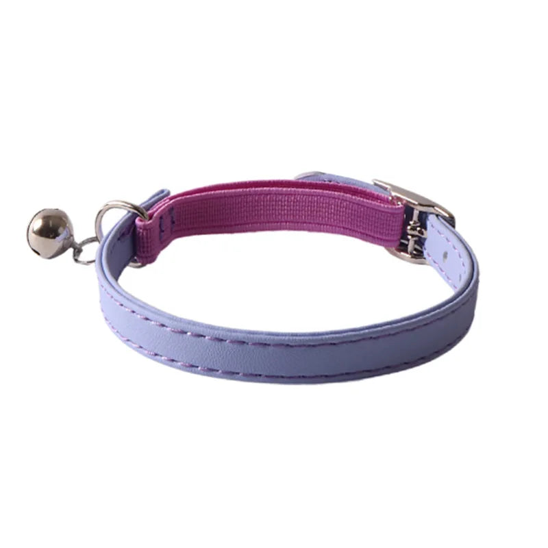 Cute Macaroon Cat Collar Elastic Bell Adjustable Kitten