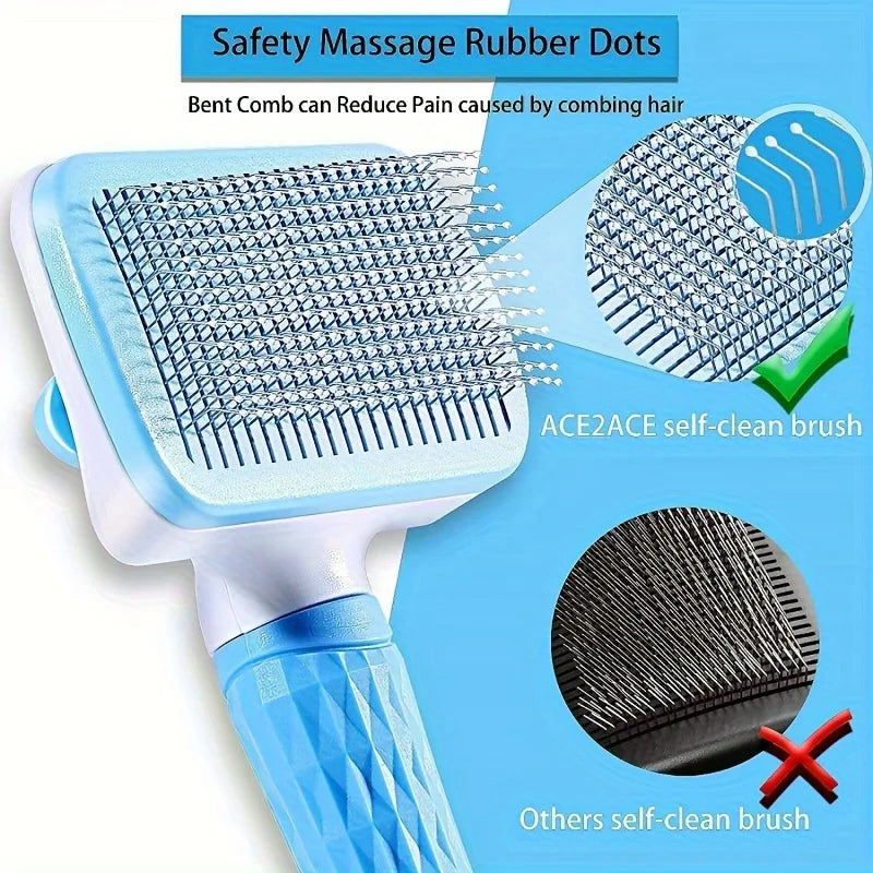 Deshedding Comb Pet Hair Remover Brush Long Hair Dogs Cats