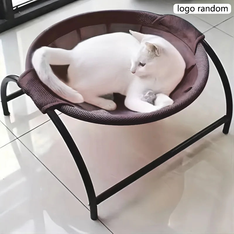 Free-Standing Cat Hammock Bed Detachable Breathable Indoor Pet Sleeping