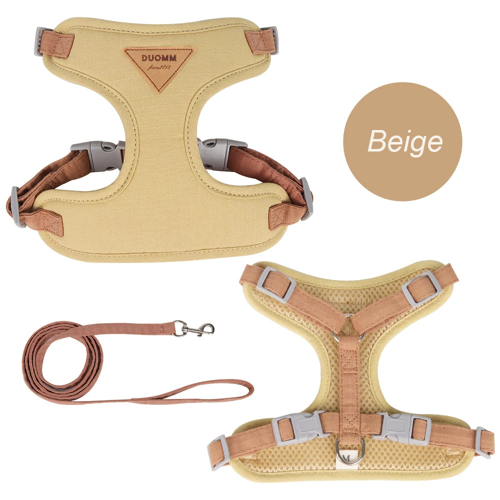 Breathable Pet Harness & Leash Set for Cats & Small Dogs