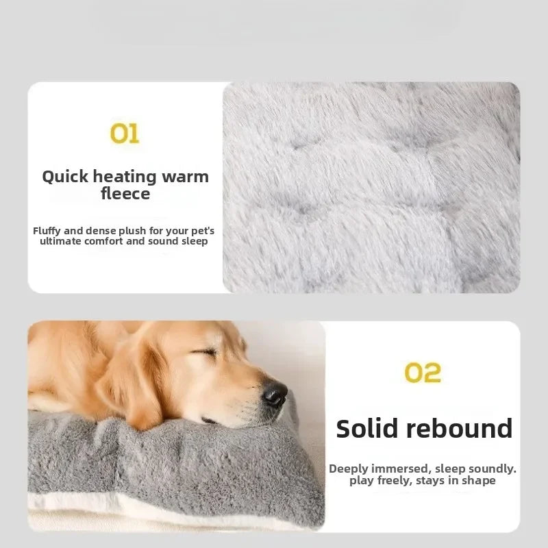 Large Winter Dog Bed Mat for Golden Retriever