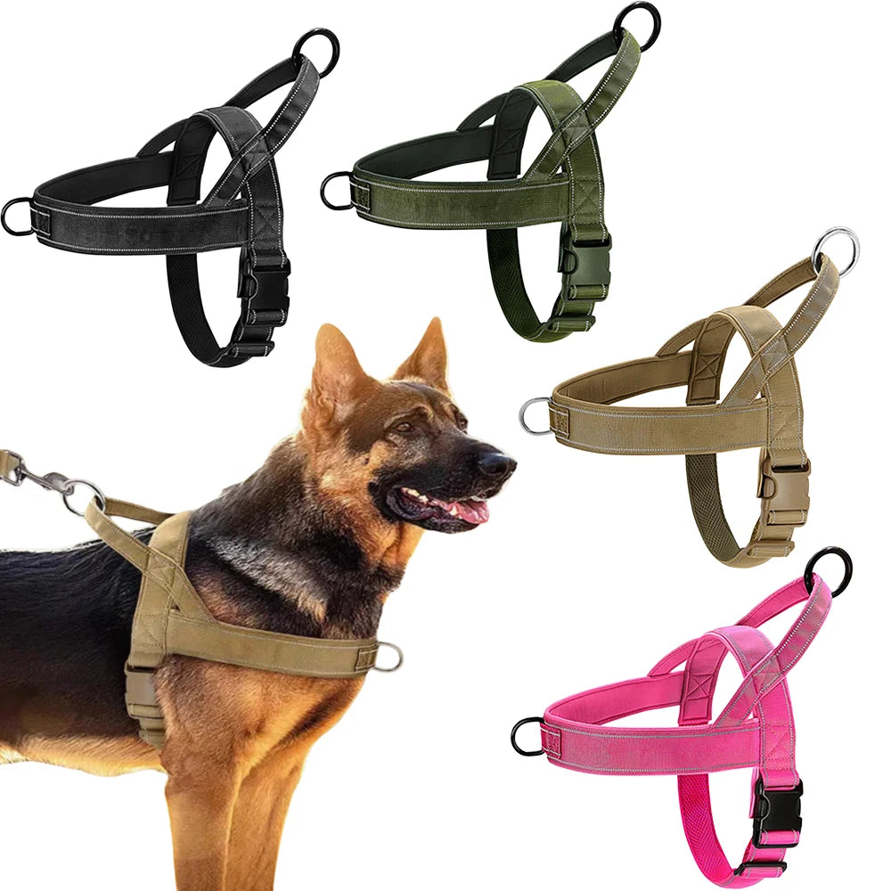 Tactical 1000D Nylon No-Pull Dog Harness Handle | PawJoyKwT