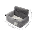 Dog Car Seat Pet Travel Booster Seat Dual Use Carrier Bed Safety