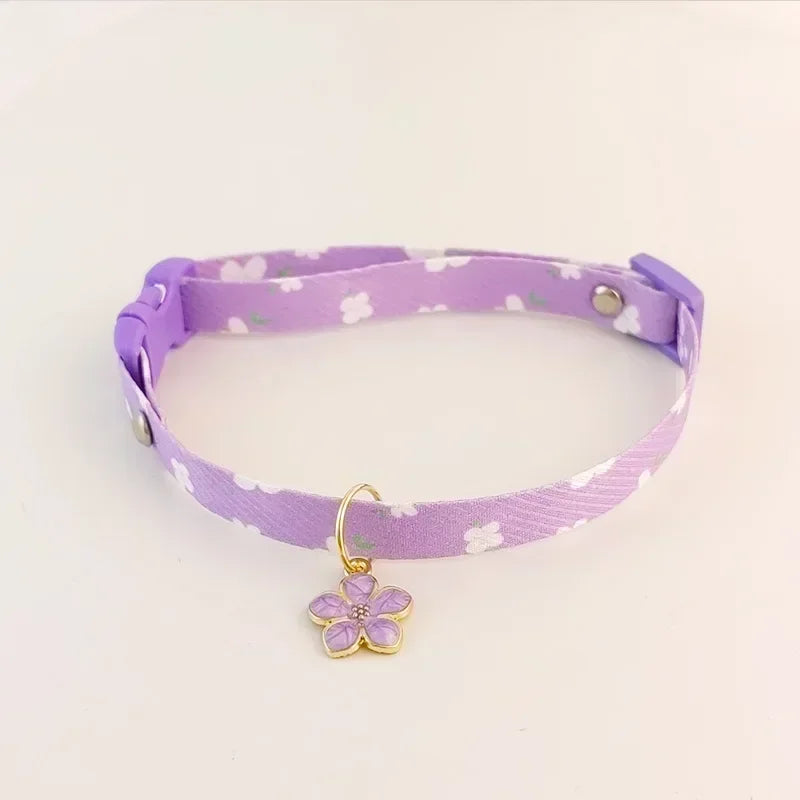 Adjustable Kitten Collar Bell Breakaway Cat Necklace Puppy