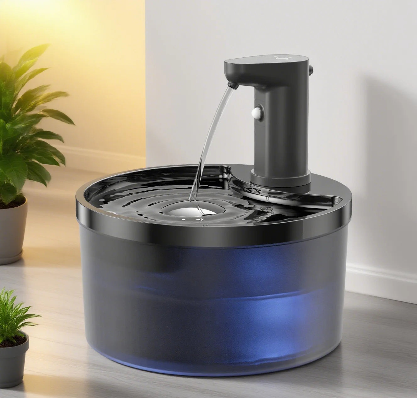 Stainless Steel Pet Water Fountain 3.2L | Hygienic Cat Fountain USA
