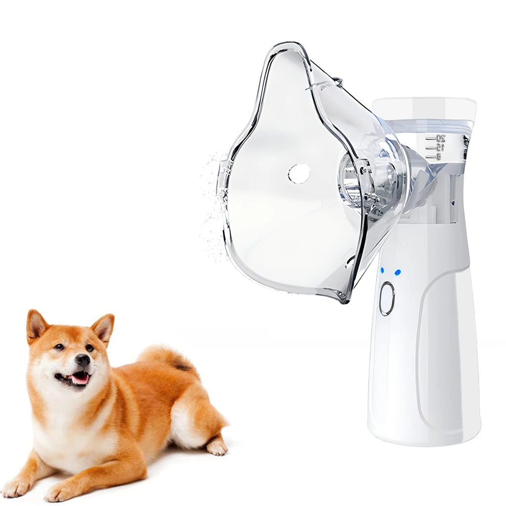 Handheld Pet Nebulizer Inhaler for Dogs Cats Respiratory Relief