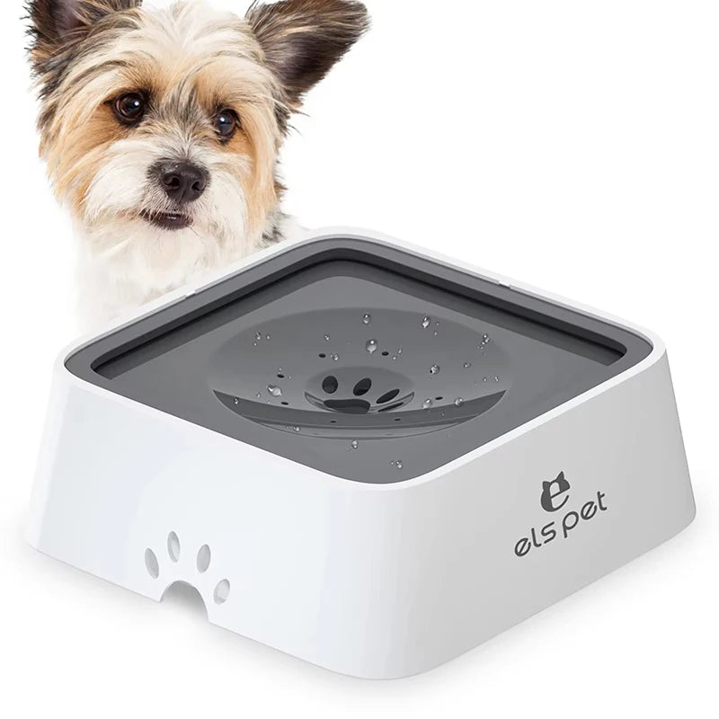 No-Spill Slow Water Feeder Dog Bowl