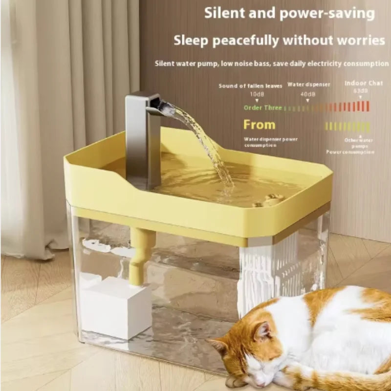 Intelligent Auto Cat Water Dispenser Circulating Filter Design