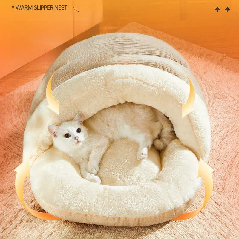 Luxury Enclosed Cat Bed All Season Sofa