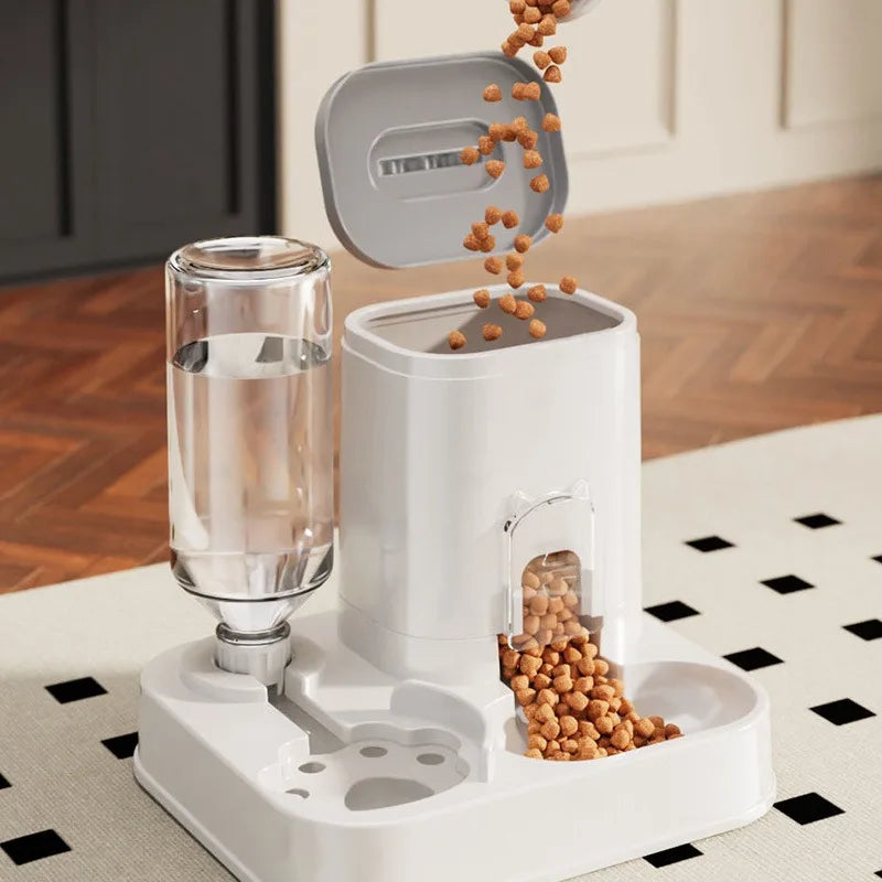 Large Capacity Automatic Pet Feeder Water Dispenser Cats Dogs