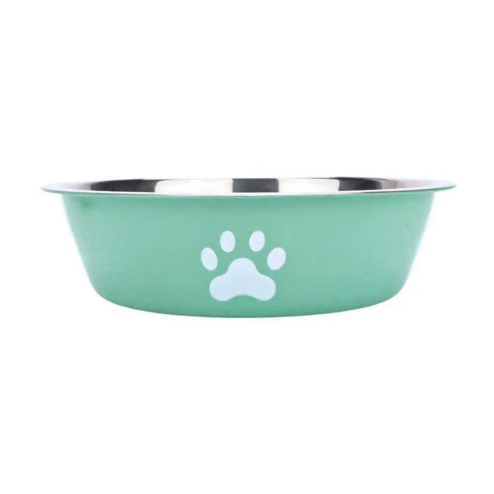 Large Anti-Slip Stainless Steel Double Dog Bowl