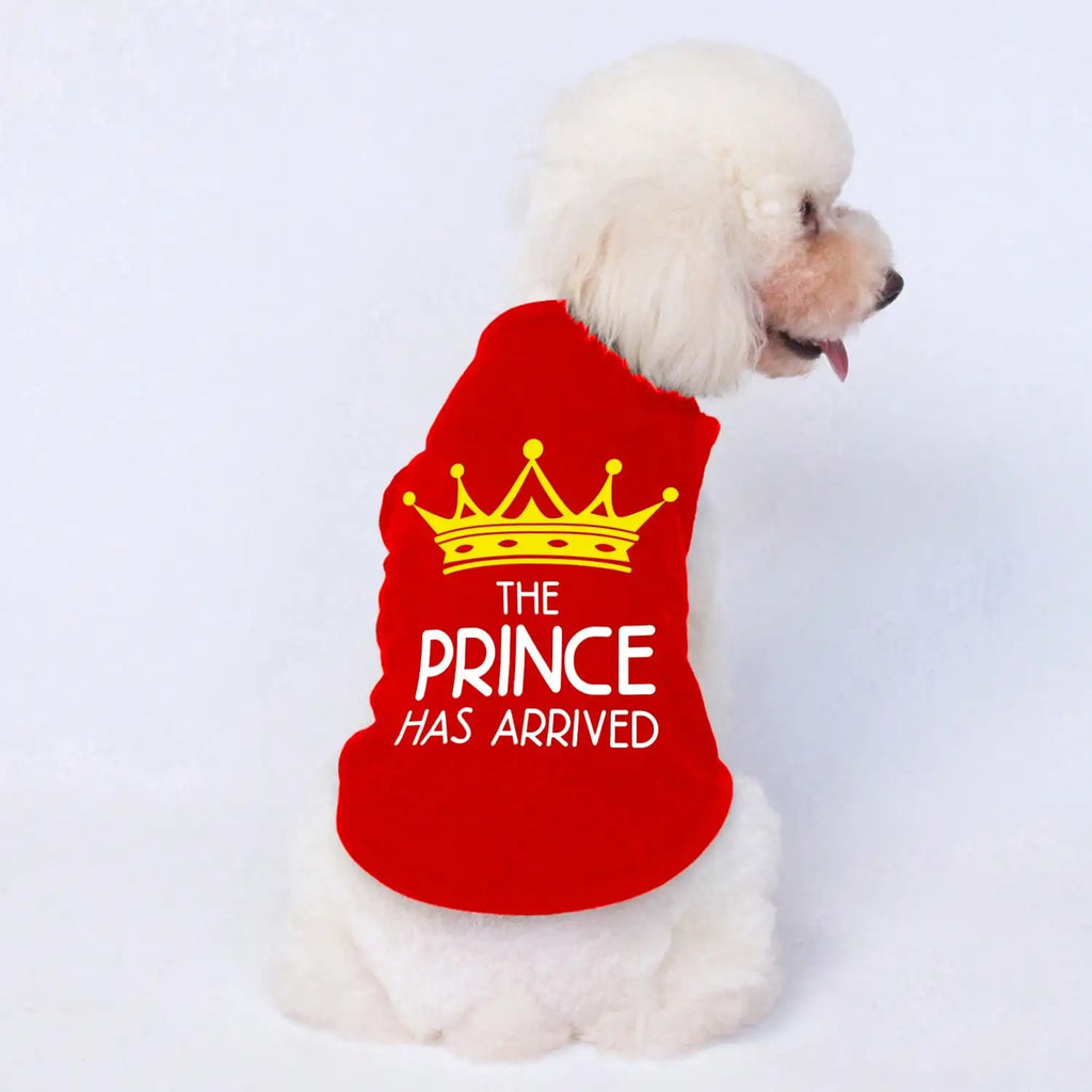 "The Prince Has Arrived" Pet Vest Outfit for Cats & Dogs