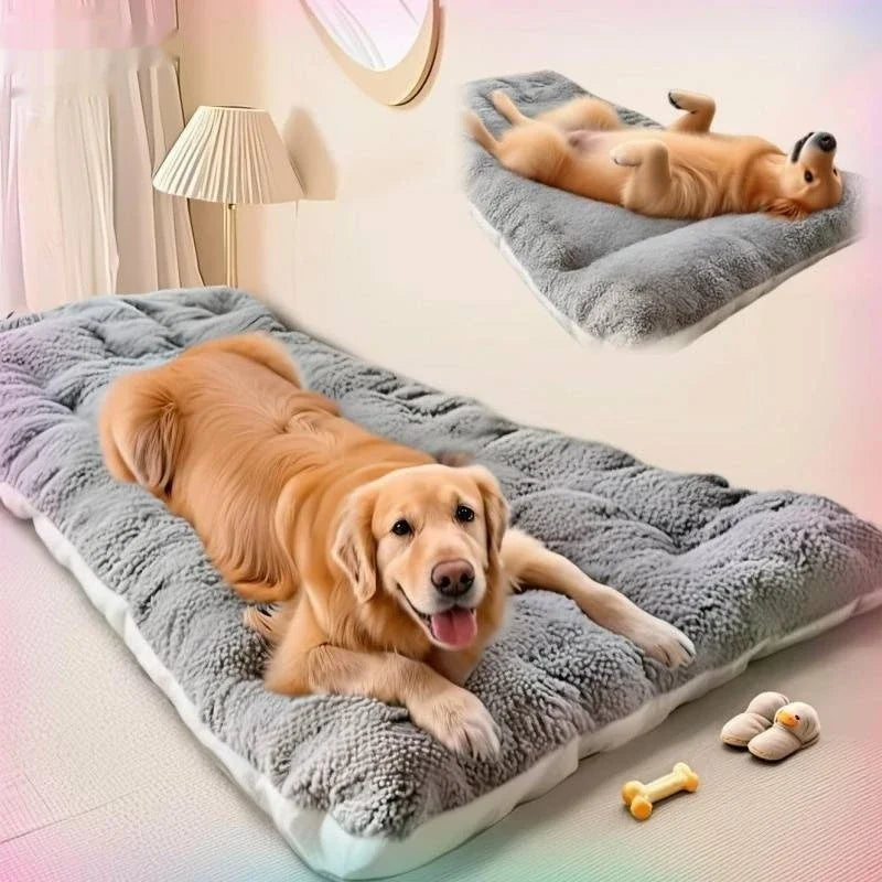 Large Winter Dog Bed Mat for Golden Retriever