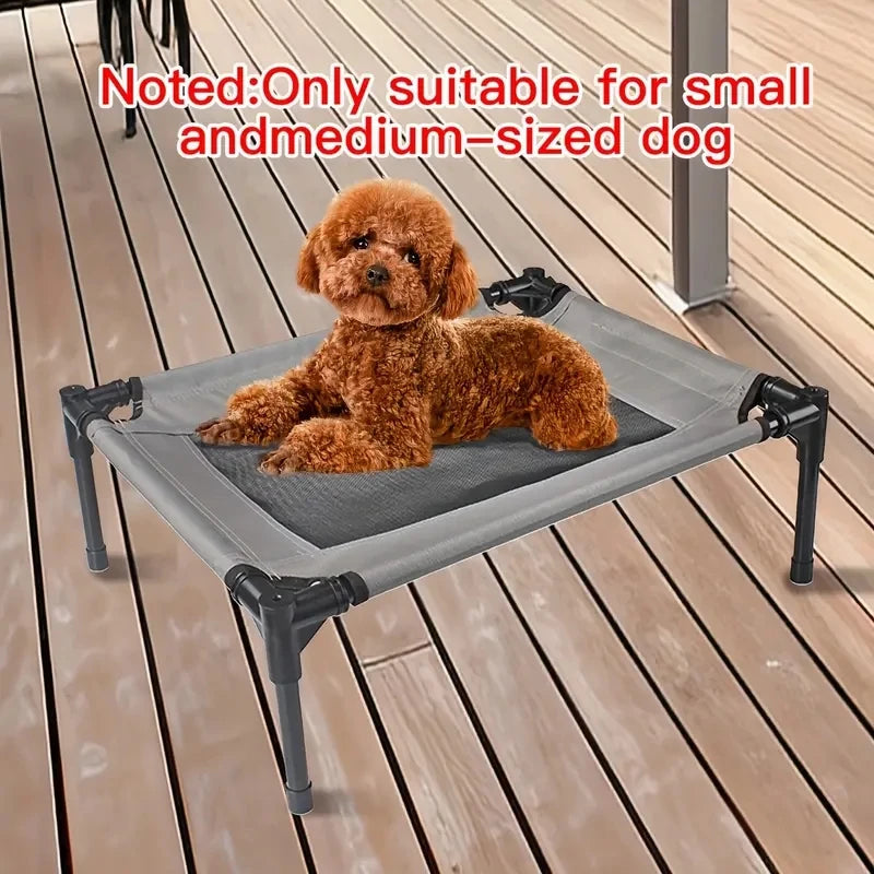 Portable Raised Dog Bed Washable Breathable Mesh Small Dogs