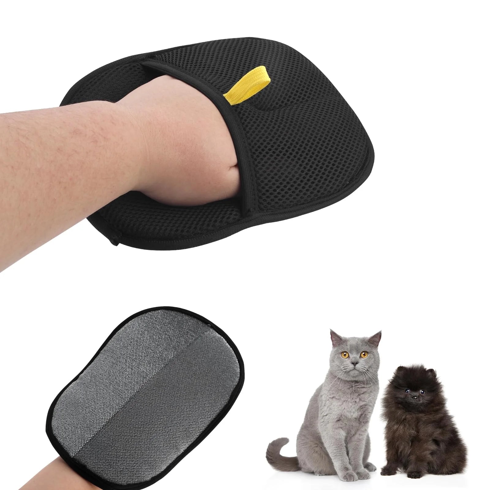 Double-Sided Static Pet Fur Removal Reusable Gloves