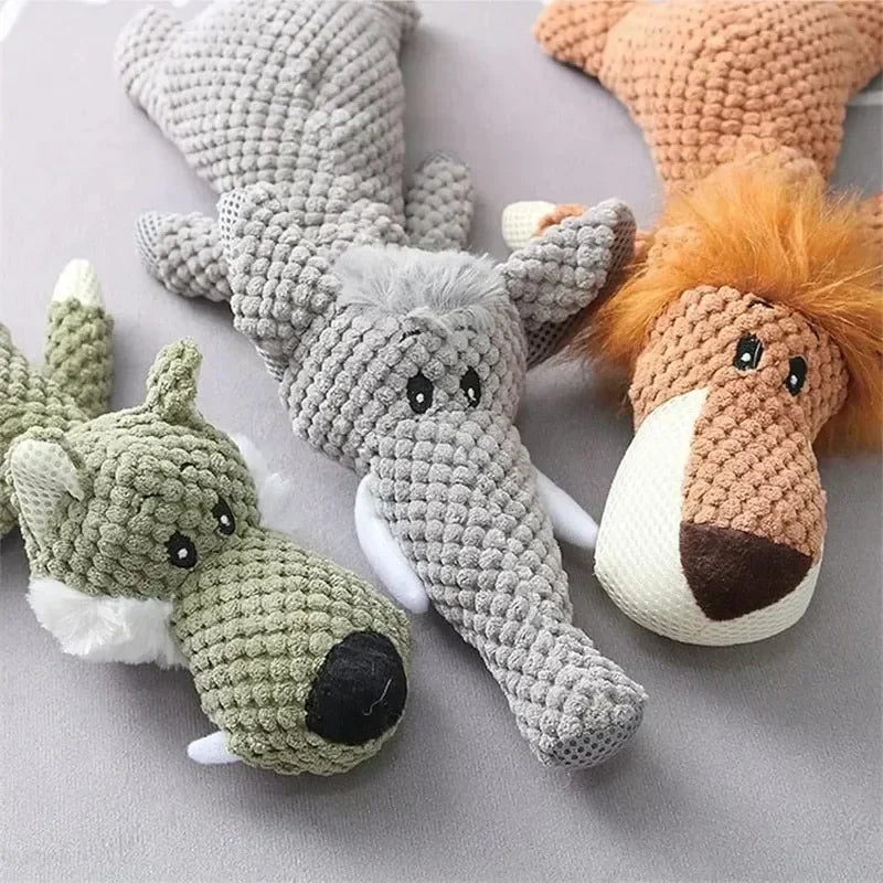 Durable Plush Squeaky Chew Toy for Large Dogs Molar Fun