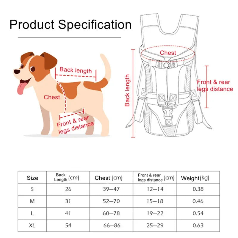 Front Travel Pet Backpack Carrier for Cats Small Dogs