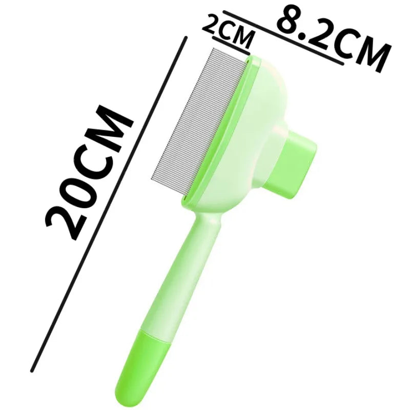 One-Button Self-Cleaning Dog Cat Hair Remover Comb