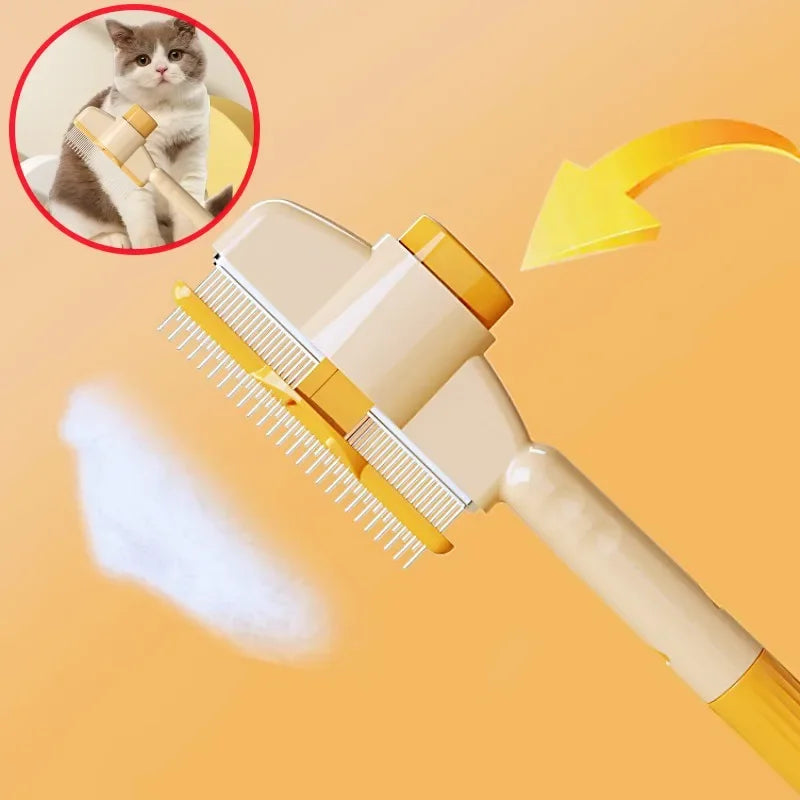One-Button Self-Cleaning Dog Cat Hair Remover Comb