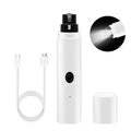 Electric Cat Nail Clippers Dog Nail Grinder USB Rechargeable LED Light Quiet